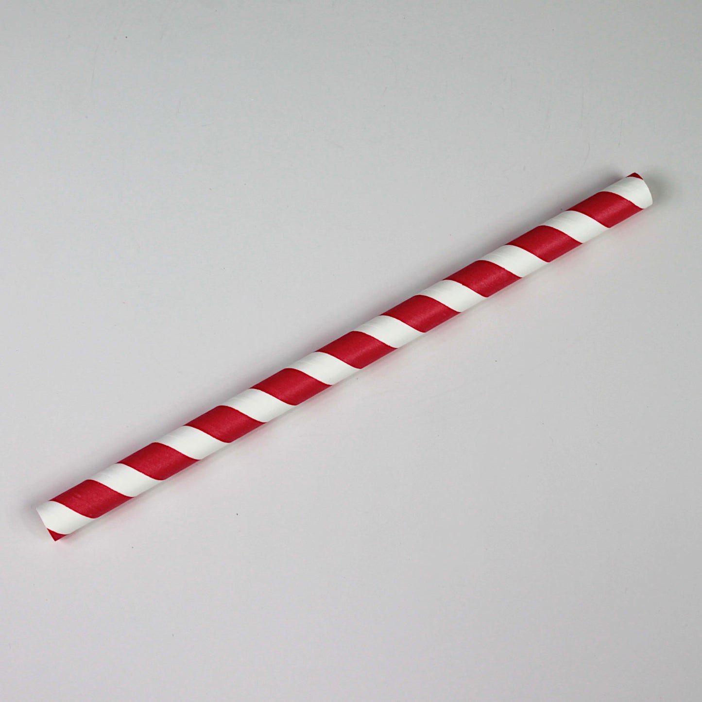 Red Striped Paper Straws (12mm x 230mm)