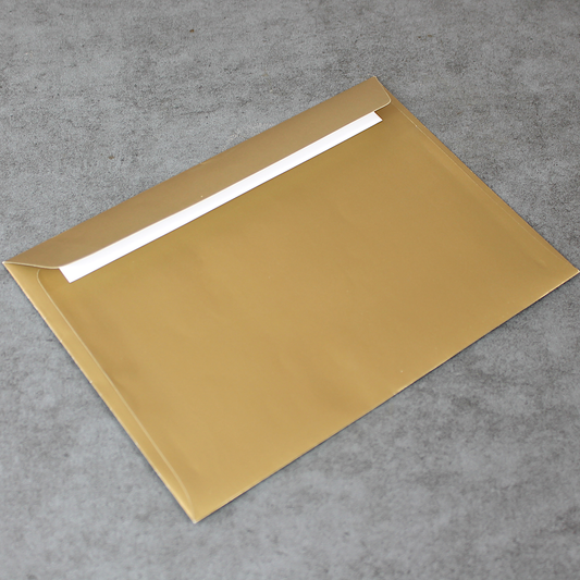 C5 162x229mm Gold Peel & Seal Envelopes (None Window)