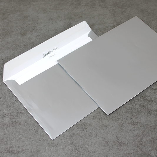 C5 162x229mm Silver Peel & Seal Envelopes (None Window)