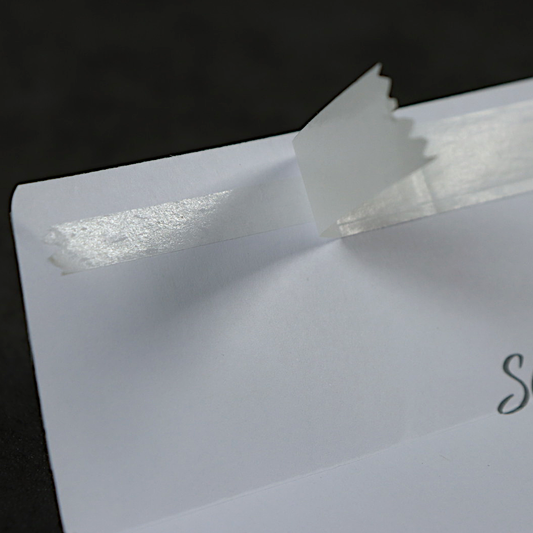 165 x 165mm White Straight Flap Peel and Seal Wallet