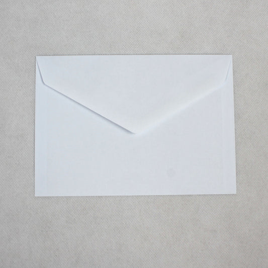 114x162mm C6 White Gummed Envelopes (None Window)
