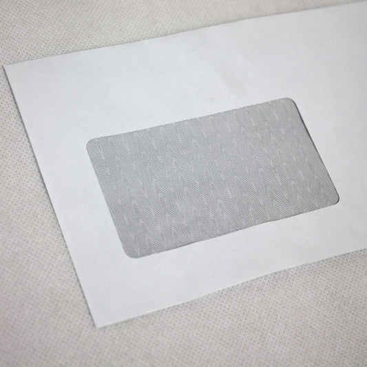 110x220mm DL White Gummed Envelopes (Window 50x90mm)