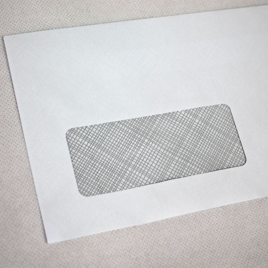 110x220mm DL White Gummed Envelopes (Window 35x90mm)