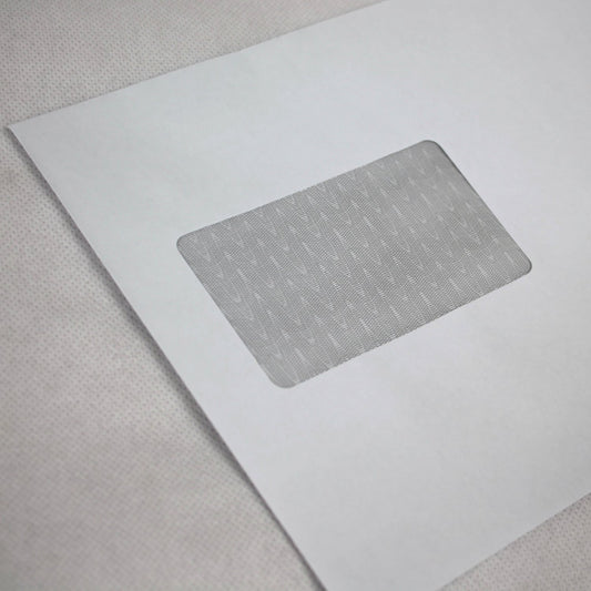162x229mm C5 White Gummed Envelopes (Window 50x90mm / Outside Seams)