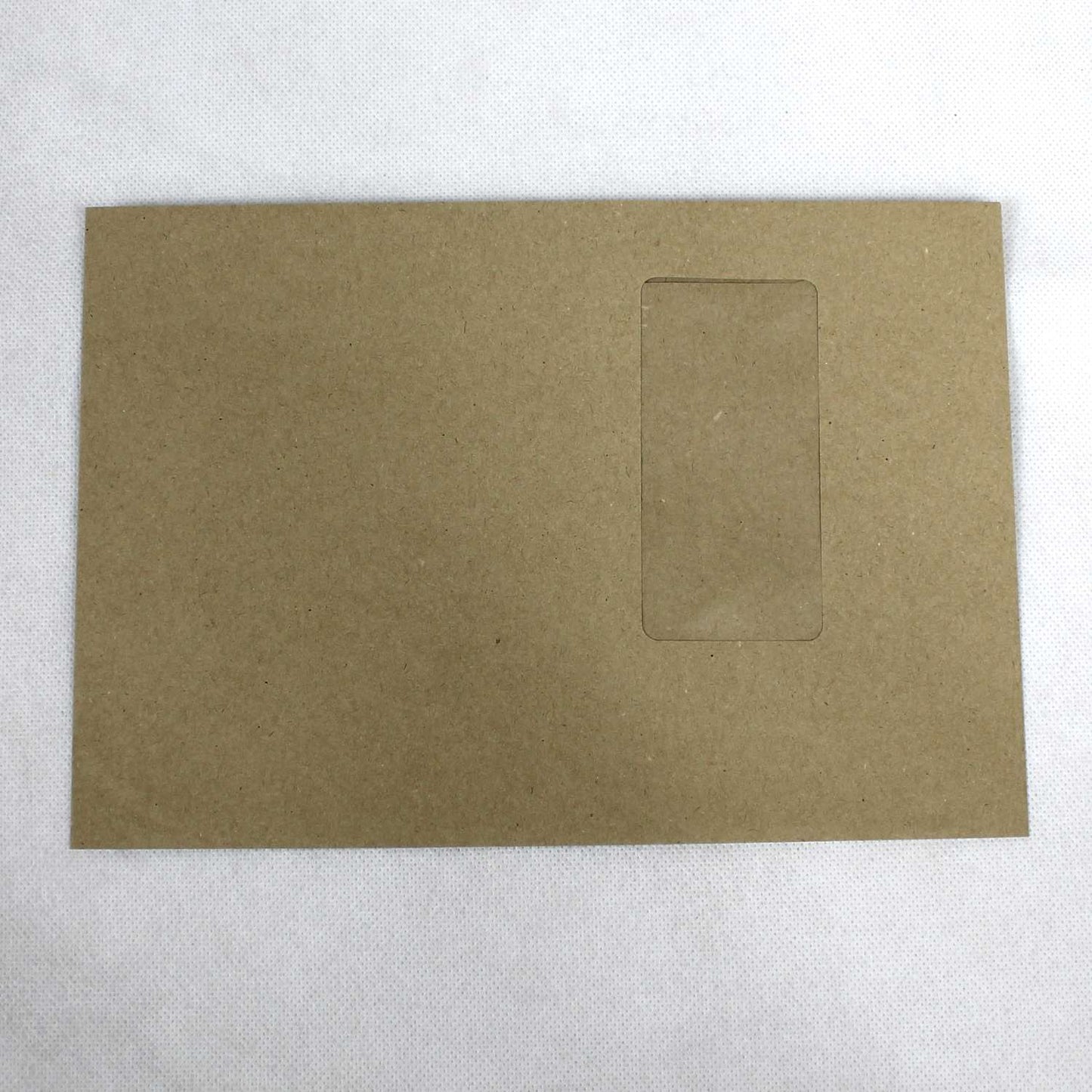 162x235mm C5+ Manilla Gummed Envelopes (Window 90x45mm / 140mm left, 50mm up)
