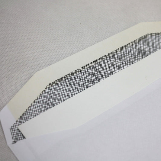 162x235mm C5+ White Gummed Envelopes (Window 50x90mm / Inside Seams)