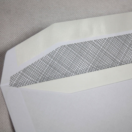 162x238mm C5+ White Gummed Envelopes (Window 45x90mm / 18mm left, 72mm up)