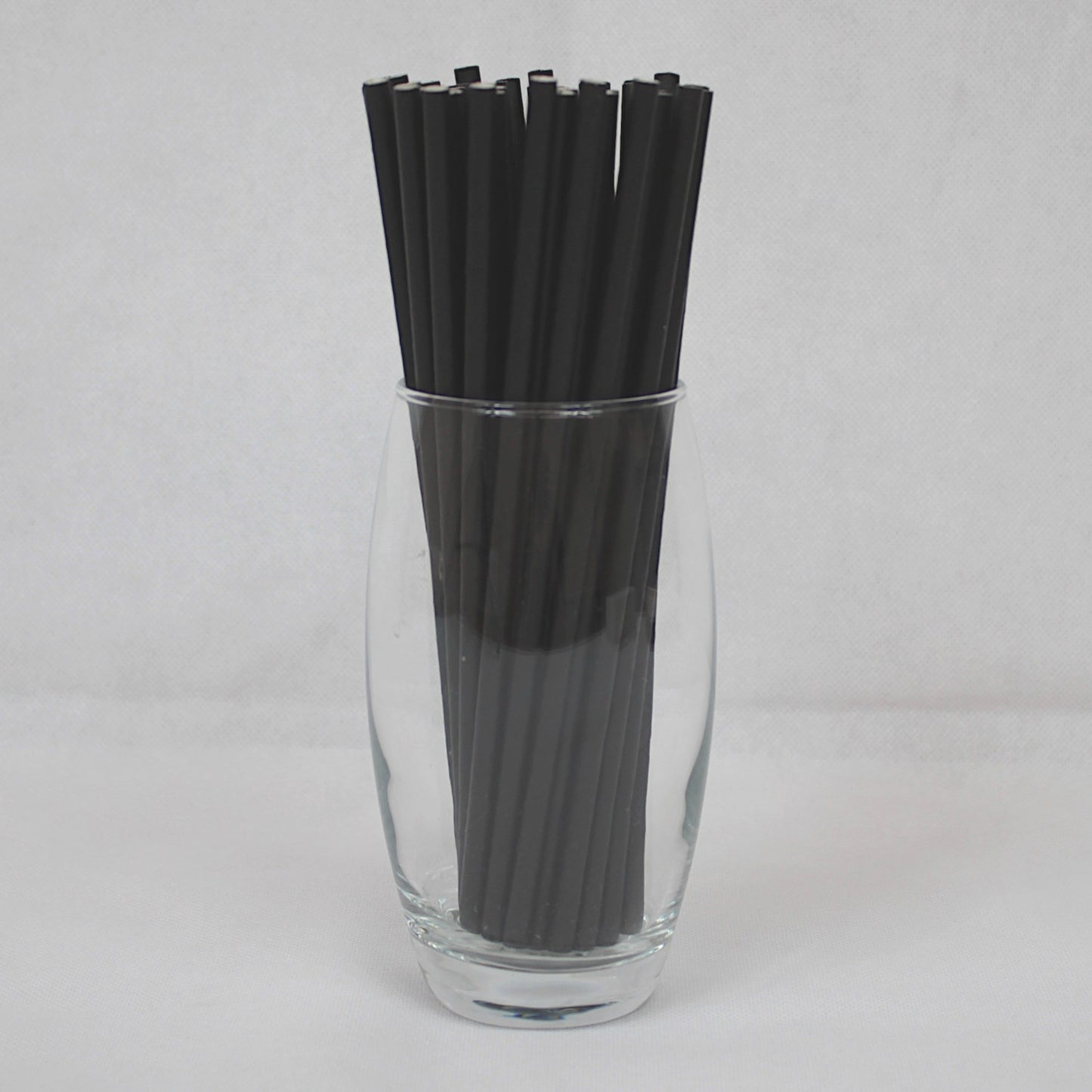 Individually Wrapped Black Paper Straws (6mm x 200mm) - Intrinsic Paper Straws
