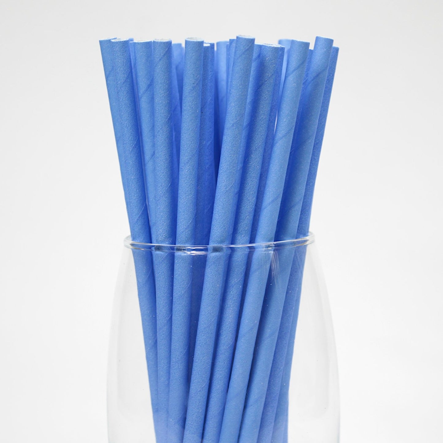 Blue Paper Straws (6mm x 200mm) - Quality Drinking Straws - Intrinsic Paper Straws