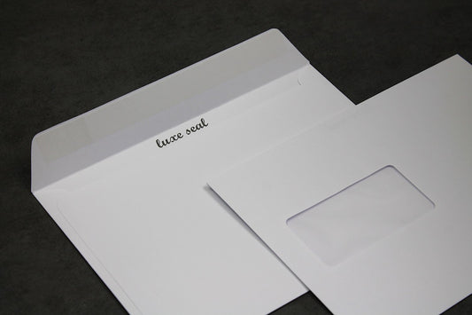 C5 162x229mm White Peel & Seal Envelopes (Window 45x90mm)
