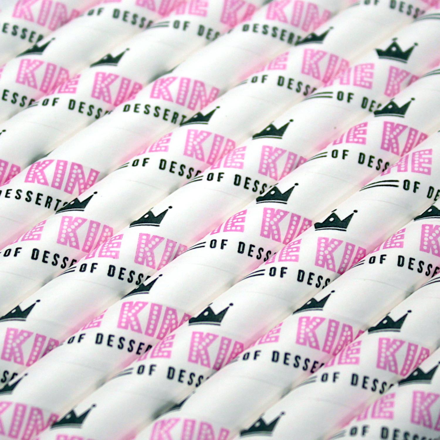 Branded paper straws