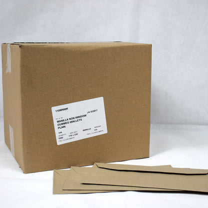 110x220mm DL Manilla Gummed Envelopes (None Window)