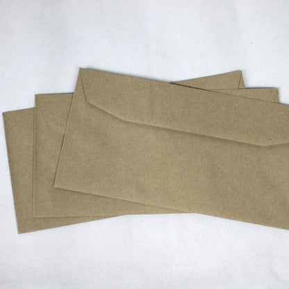 110x220mm DL Manilla Gummed Envelopes (None Window)