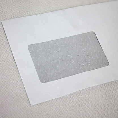 110x220mm DL White Gummed Envelopes (Window 50x90mm)