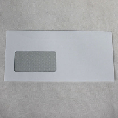 114x235mm DL+ White Gummed Envelopes (Window 45x90mm)