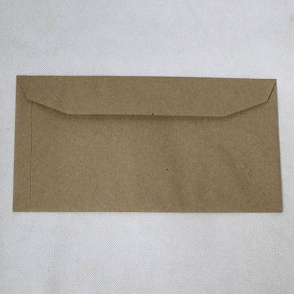 121x235mm DL+ Manilla Gummed Envelopes (Window 35x90mm)