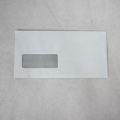 121x235mm DL+ White Gummed Envelopes (Window 35x90mm / 20mm left, 25mm up)