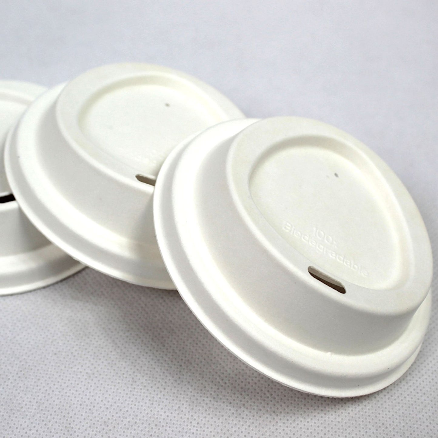 12oz White Bagasse Lids