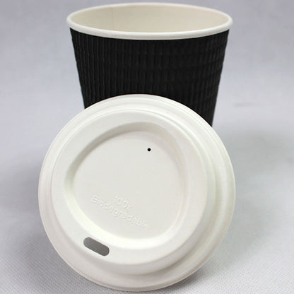 12oz White Bagasse Lids