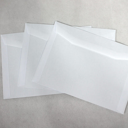 162x229mm C5 White Gummed Envelopes (None Window)