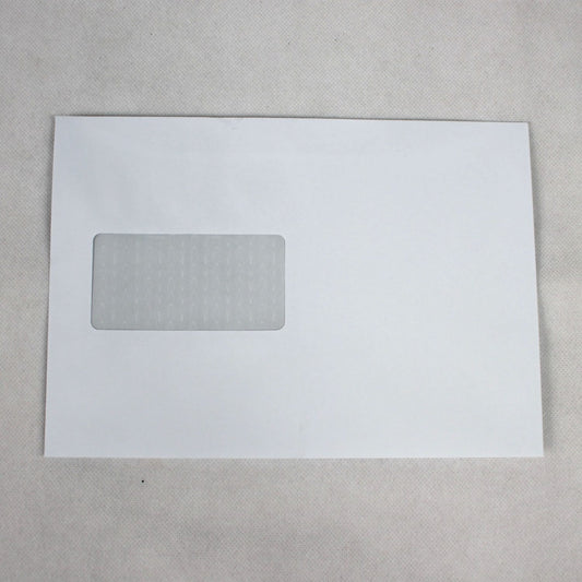 162x229mm C5 White Gummed Envelopes (Window 45x90mm / Inside Seams)