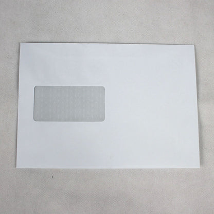 162x229mm C5 White Gummed Envelopes (Window 45x90mm / Inside Seams)