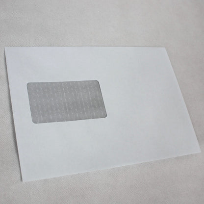 162x229mm C5 White Gummed Envelopes (Window 50x90mm / Outside Seams)