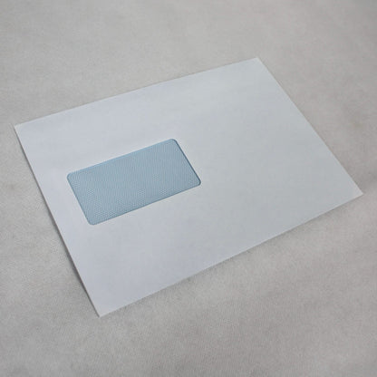 162x229mm C5 White Self Seal Envelopes (Window 45x90mm)