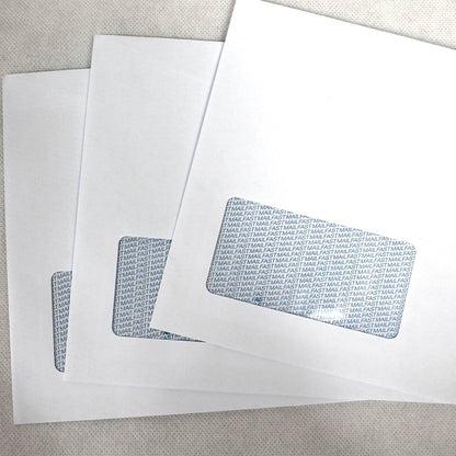 162x235mm C5+ White Gummed Envelopes (Window 45x90mm / 20mm left, 20mm up)