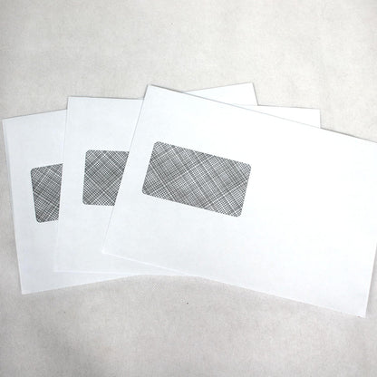 162x235mm C5+ White Gummed Envelopes (Window 50x90mm / Inside Seams)