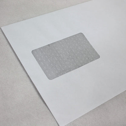 162x235mm C5+ White Gummed Envelopes (Window 50x90mm / Outside Seams)