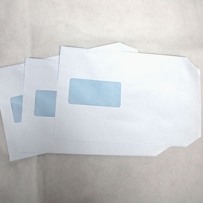 229x162mm C5 White Self Seal Envelopes (Window 90x45mm)