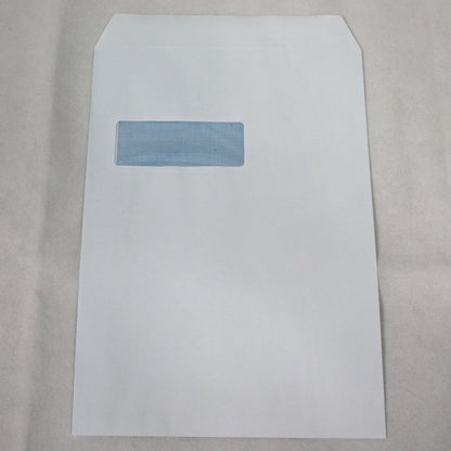 324x229mm C4 White Self Seal Envelopes (Window 40x105mm)