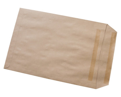 324x229mm C4 Manilla Self Seal Envelopes (Window 40x105mm) - Box of 250 - Intrinsic Paper Straws
