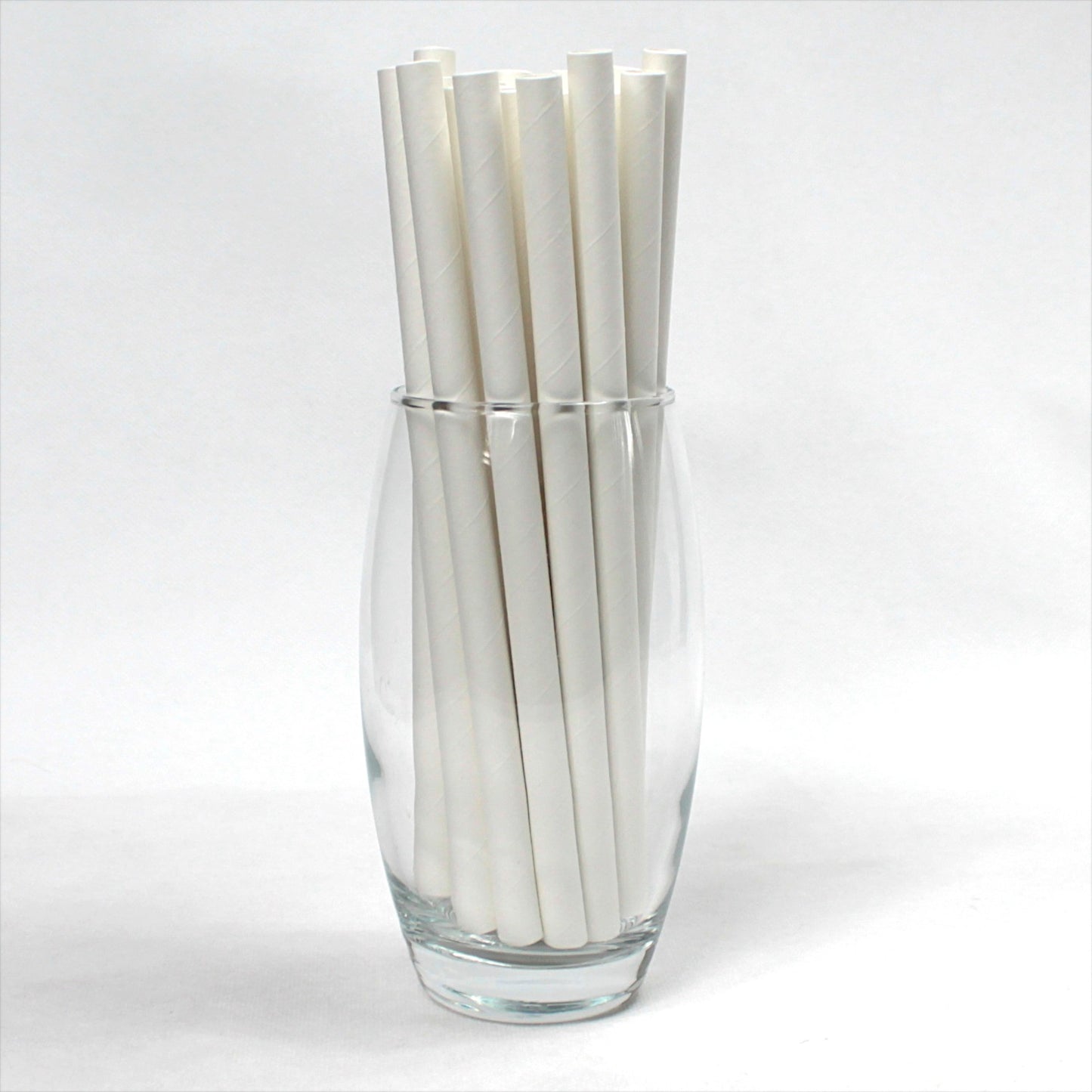 White Paper Straws (10mm x 200mm) - Quality Drinking Straws for Smoothies and Milkshakes - Intrinsic Paper Straws