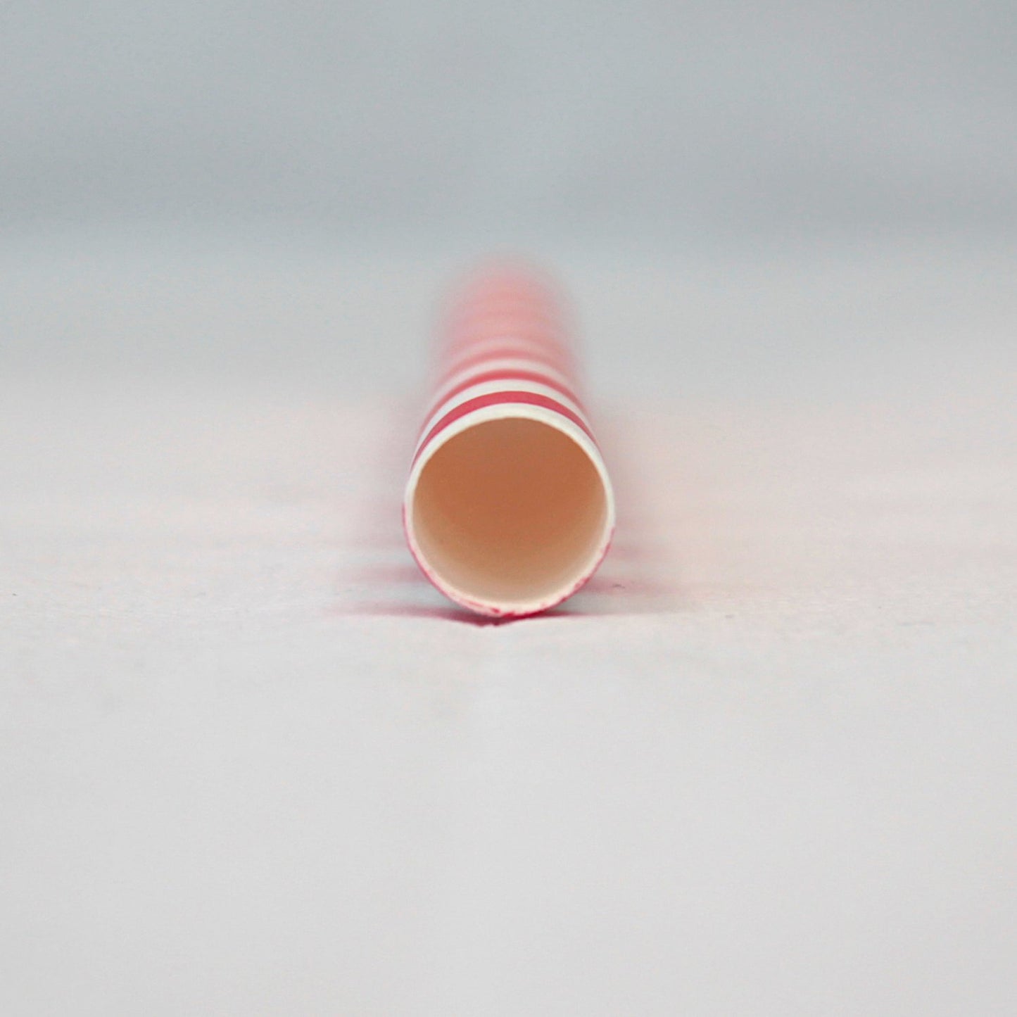 Individually Wrapped Bright Red Striped Paper Straws (12mm x 230mm)