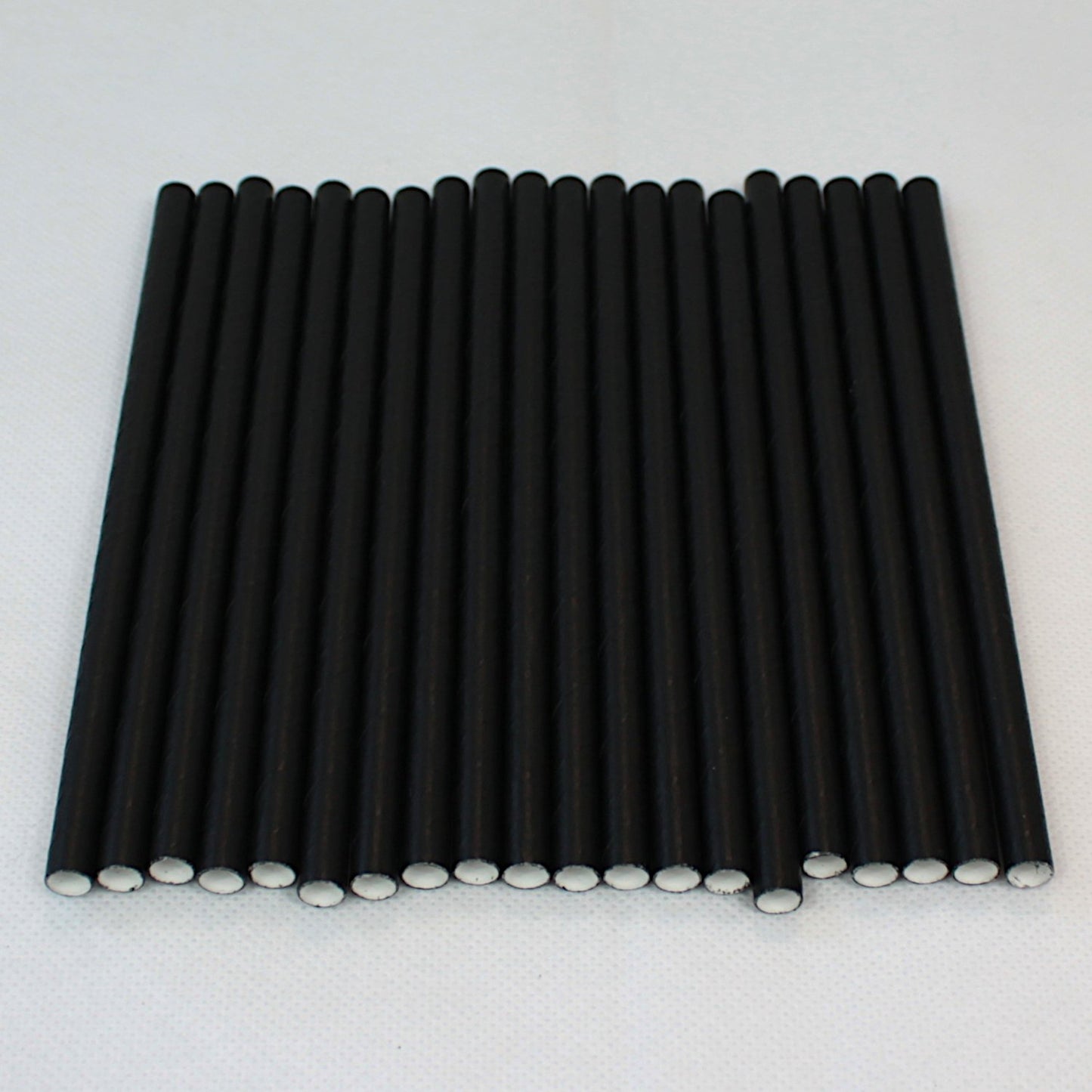 Black Cocktail Paper Straws (6mm x 140mm) - Intrinsic Paper Straws