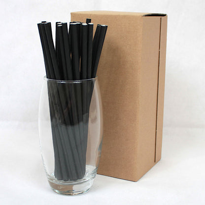 Black Paper Straws (6mm x 200mm) - Intrinsic Paper Straws