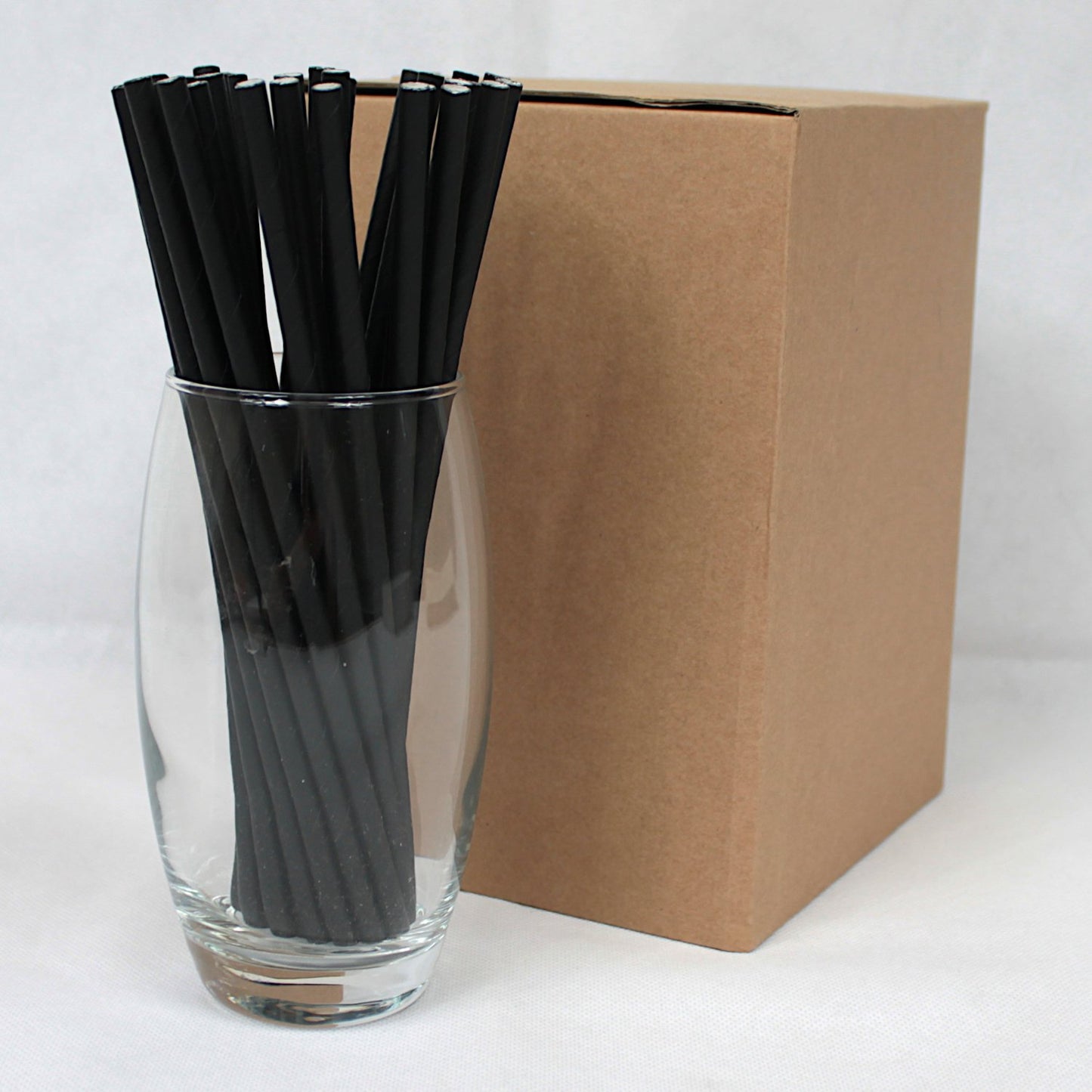 Black Paper Straws (6mm x 200mm) - Intrinsic Paper Straws