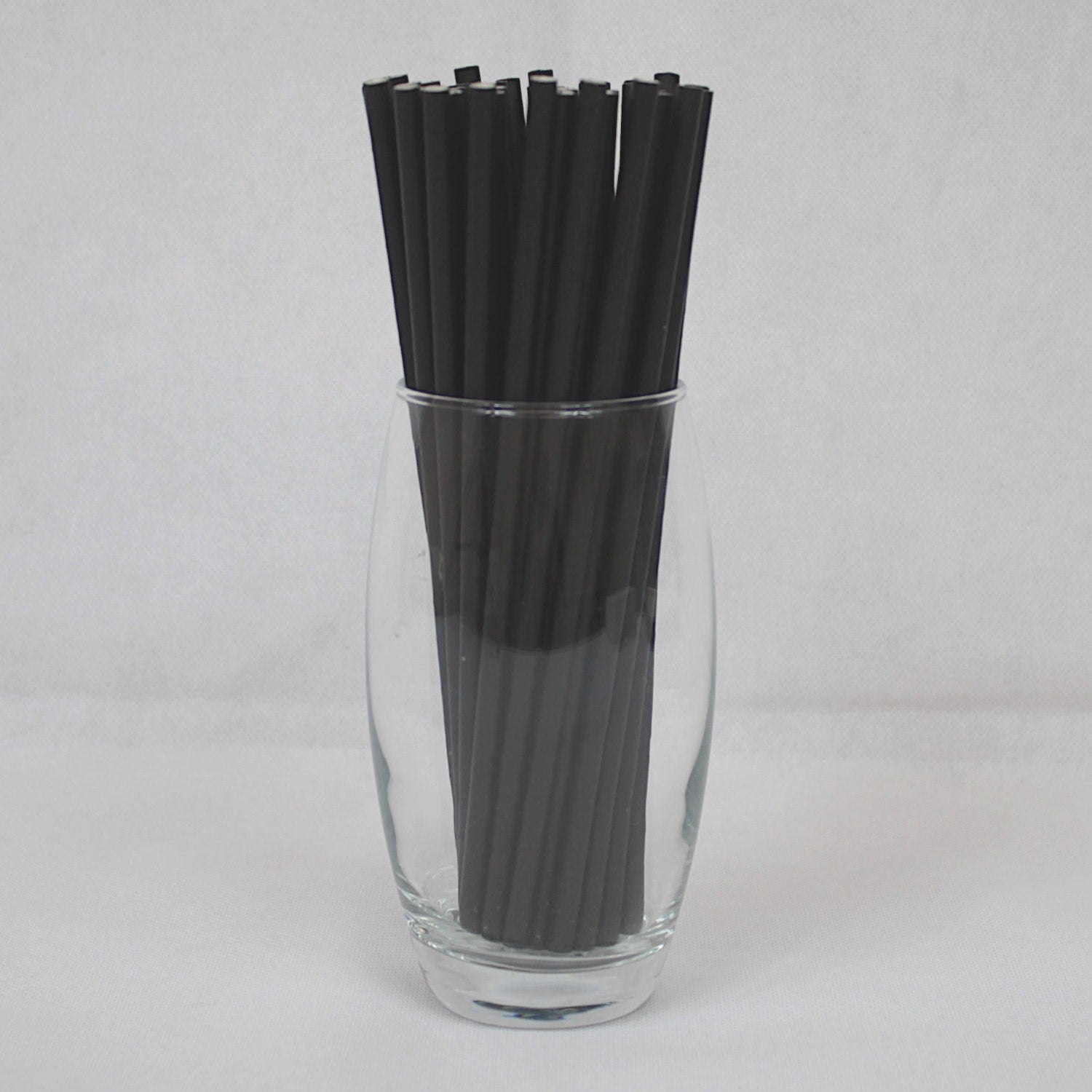 Individually Wrapped Black Paper Straws (6mm x 200mm) - Intrinsic Paper Straws