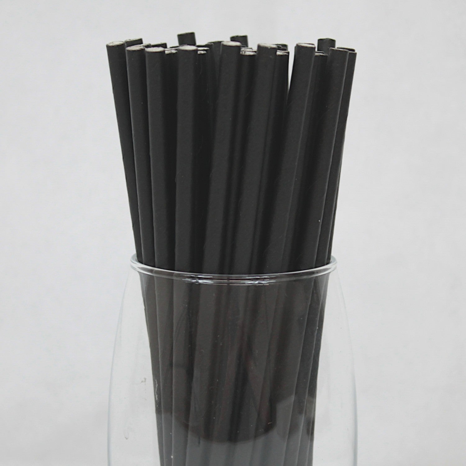 Black Paper Straws (6mm x 200mm) - Intrinsic Paper Straws