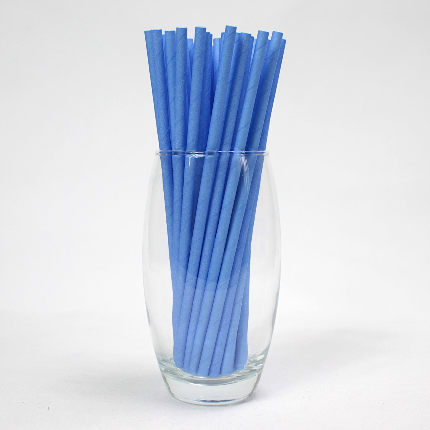 Blue Paper Straws (6mm x 200mm) - Quality Drinking Straws - Intrinsic Paper Straws