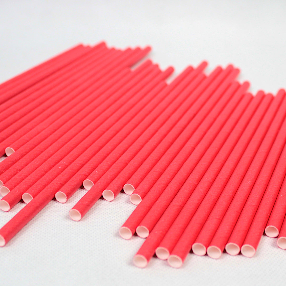 Bright Red Paper Straws (6mm x 200mm)