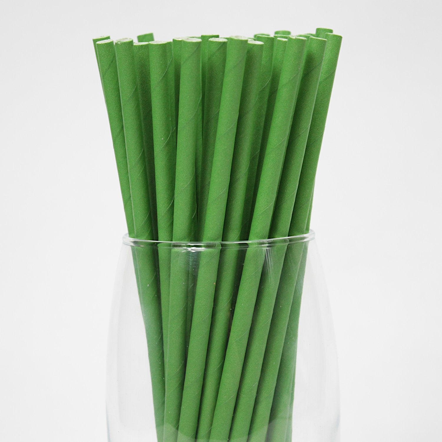Green Paper Straws (6mm x 200mm) - Quality Drinking Straws - Intrinsic Paper Straws