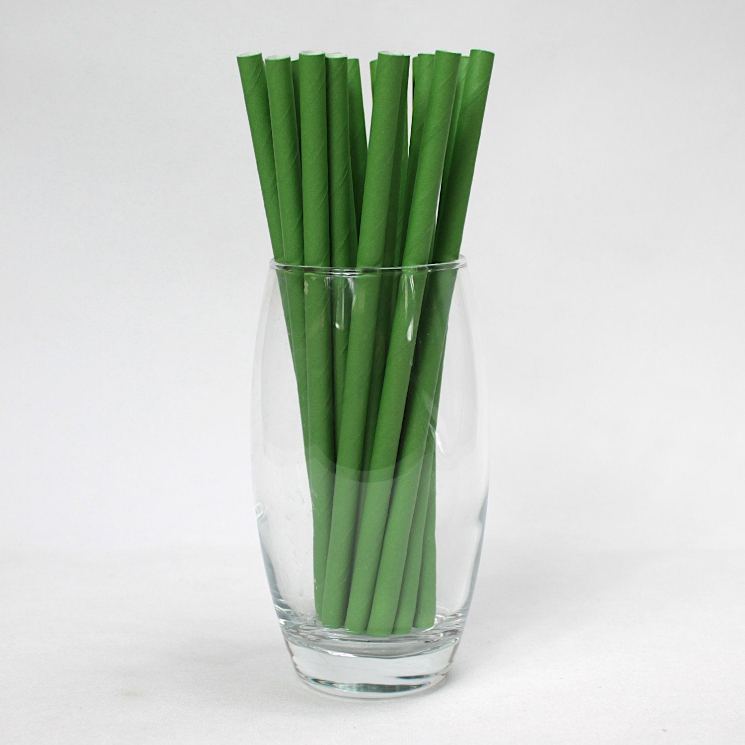 Green Paper Straws (8mm x 200mm) - Quality Drinking Straws for Smoothies and Milkshakes - Intrinsic Paper Straws