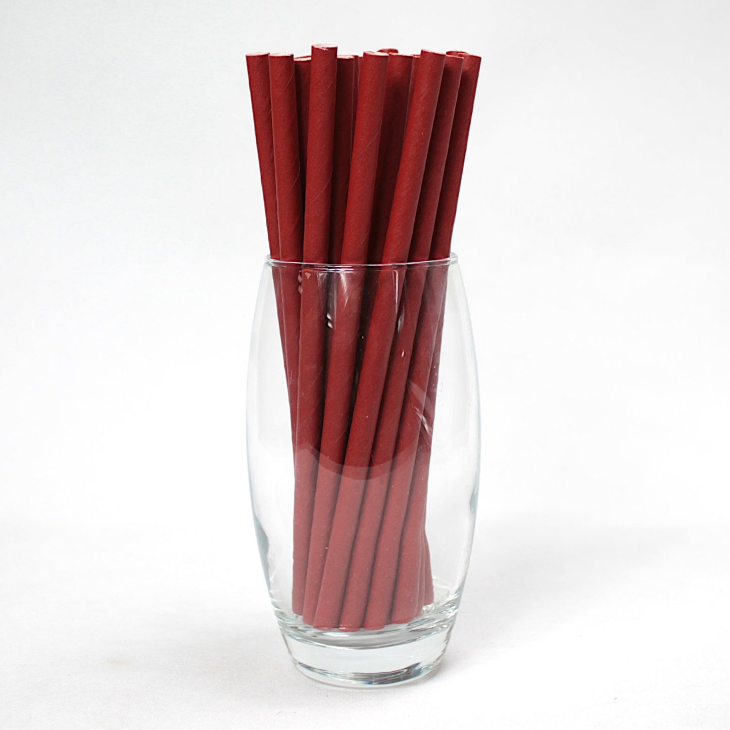 Red Paper Straws (8mm x 200mm) - Quality Drinking Straws for Smoothies and Milkshakes - Intrinsic Paper Straws