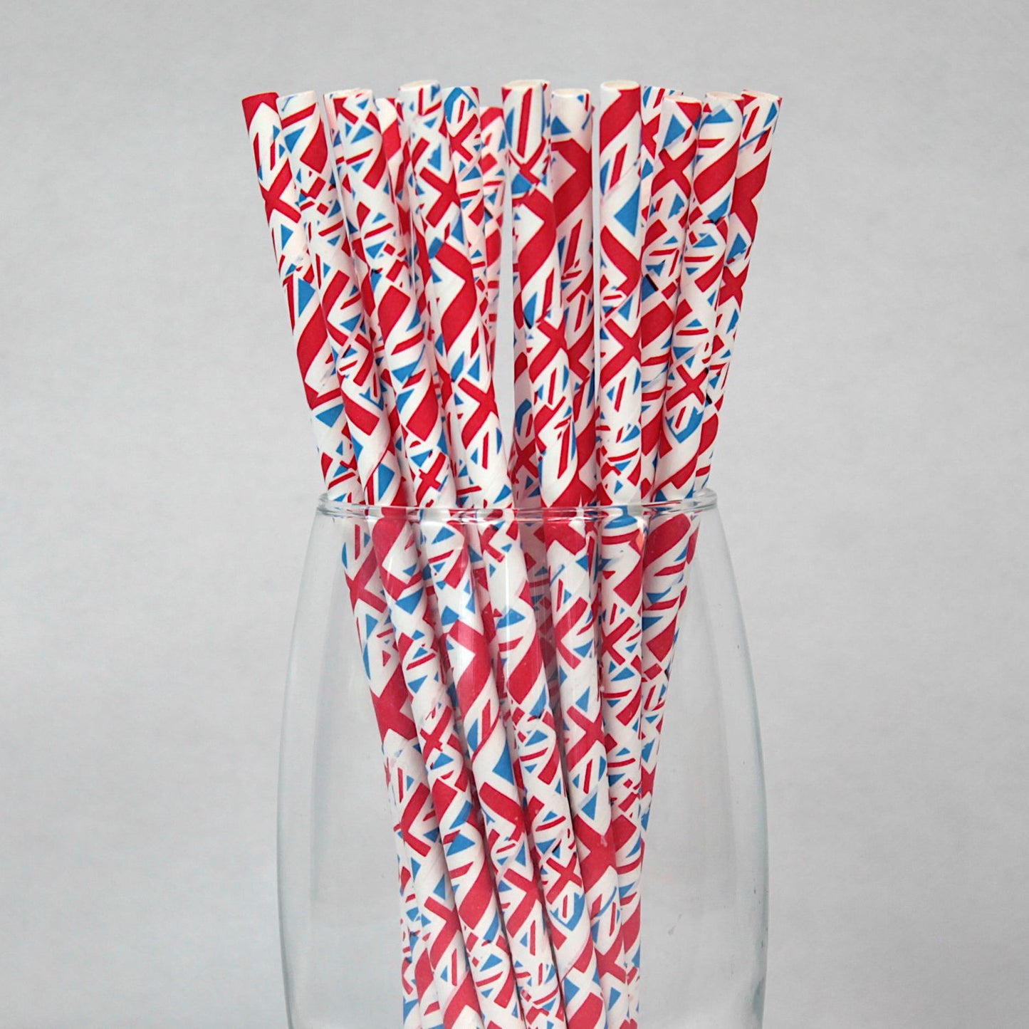 Union Jack Paper Straws (6mm x 200mm)