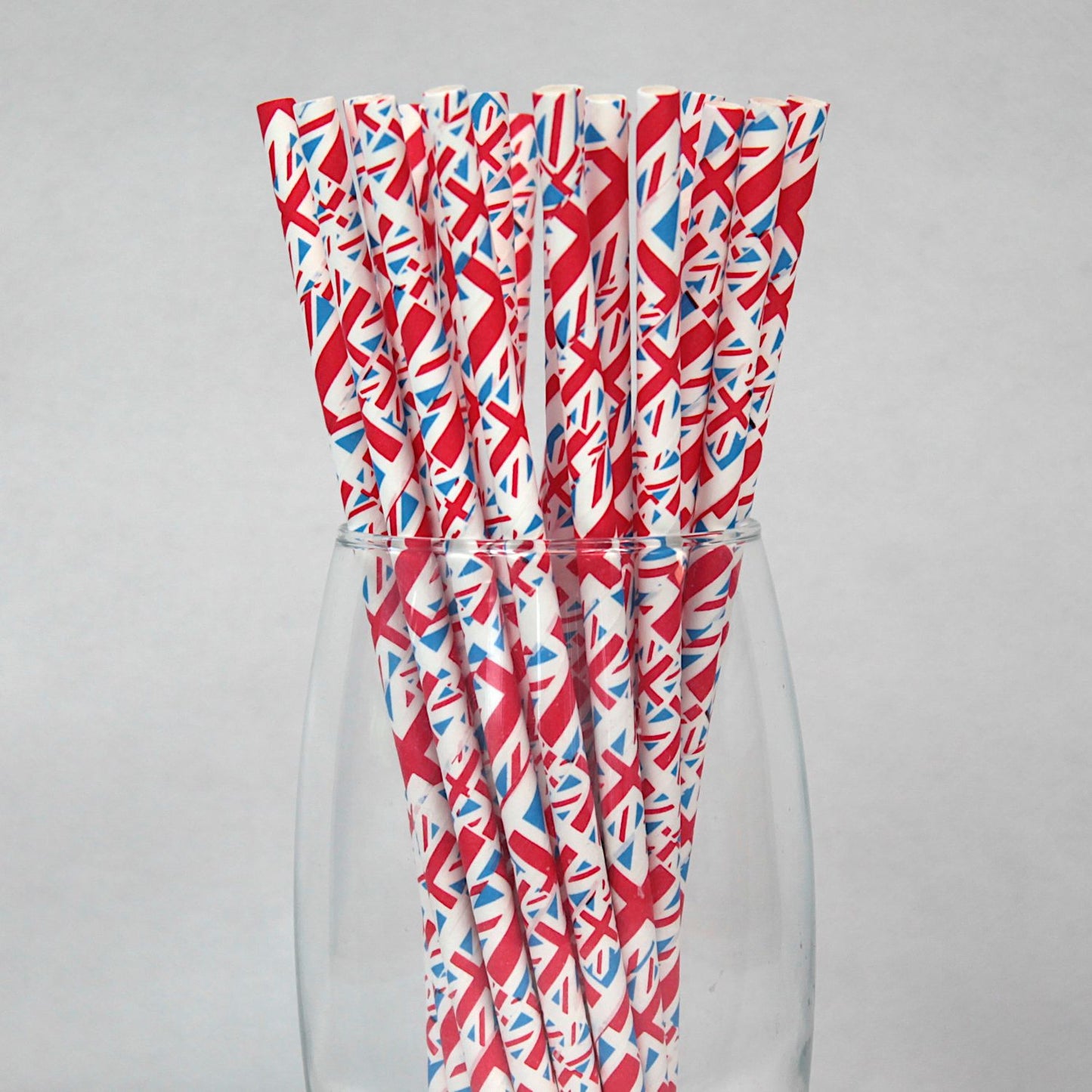 Union Jack Paper Straws (6mm x 200mm)