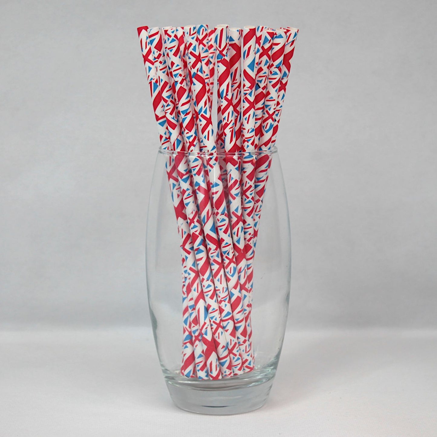 Union Jack Paper Straws (6mm x 200mm)