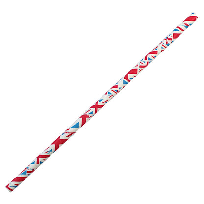 Union Jack Paper Straws (6mm x 200mm)